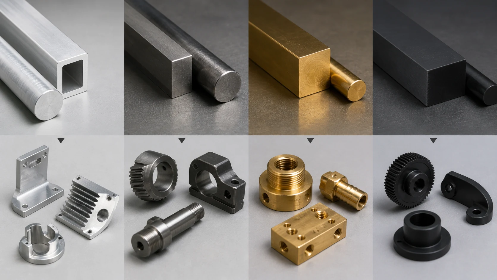 How do you choose aluminium, steel, brass, acetal or plastic for a CNC part?